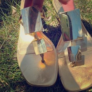 Gold Franco Sarto sandals